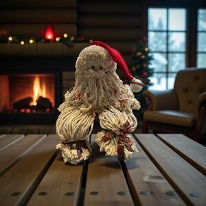 Handcrafted Santa Claus Holiday Decoration